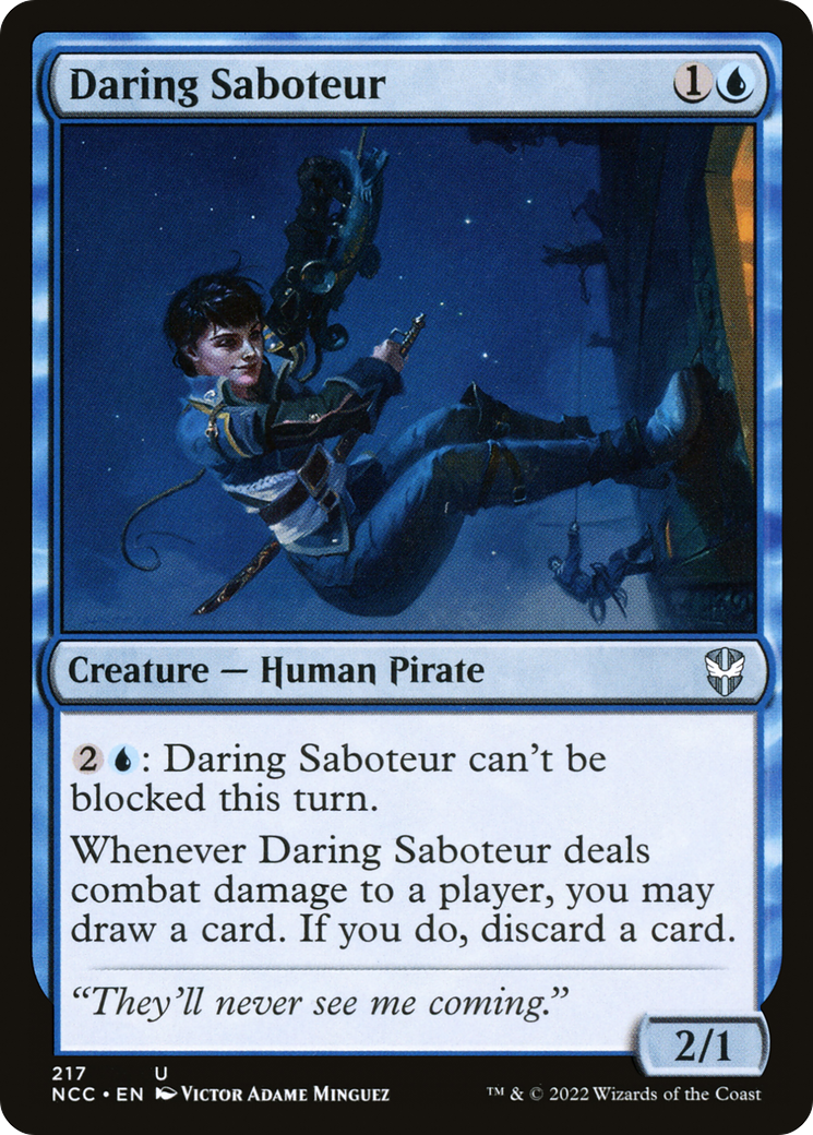 Daring Saboteur (NCC-217) - New Capenna Commander - Premium MTG Single from Wizards of the Coast - Just $0.08! Shop now at Game Crave Tournament Store