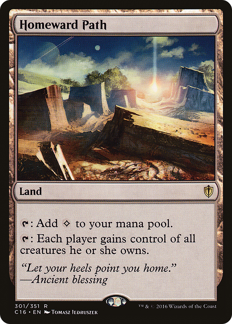 Homeward Path (C16-301) - Commander 2016 - Premium MTG Single from Wizards of the Coast - Just $14.41! Shop now at Game Crave Tournament Store