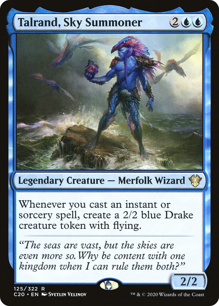 Talrand, Sky Summoner (C20-125) - Commander 2020 - Premium MTG Single from Wizards of the Coast - Just $0.10! Shop now at Game Crave Tournament Store