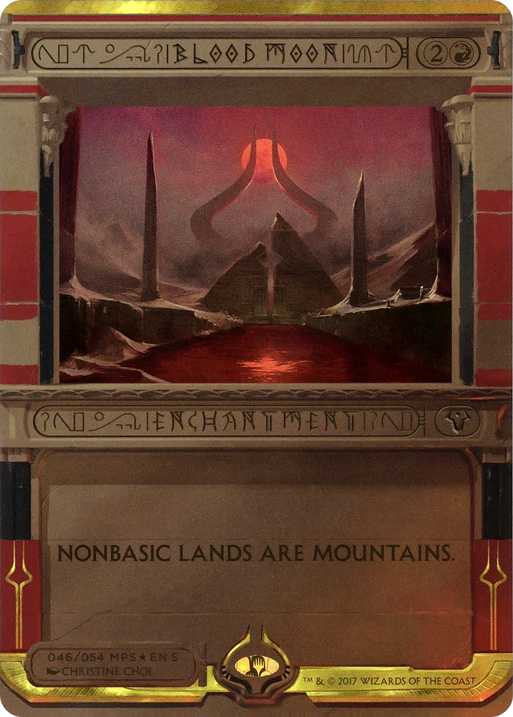 Blood Moon (MP2-046) - Amonkhet Invocations (Borderless) Foil - Premium MTG Single from Wizards of the Coast - Just $19.15! Shop now at Game Crave Tournament Store