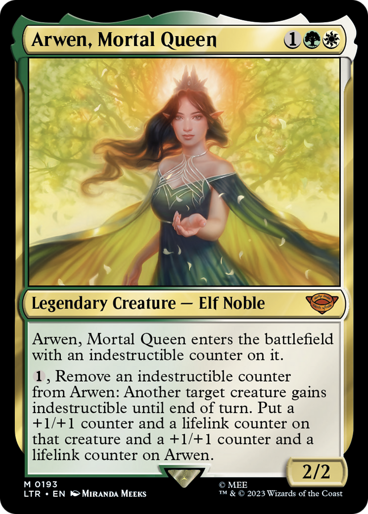 Arwen, Mortal Queen (LTR-193) - The Lord of the Rings: Tales of Middle-earth - Premium MTG Single from Wizards of the Coast - Just $2.02! Shop now at Game Crave Tournament Store