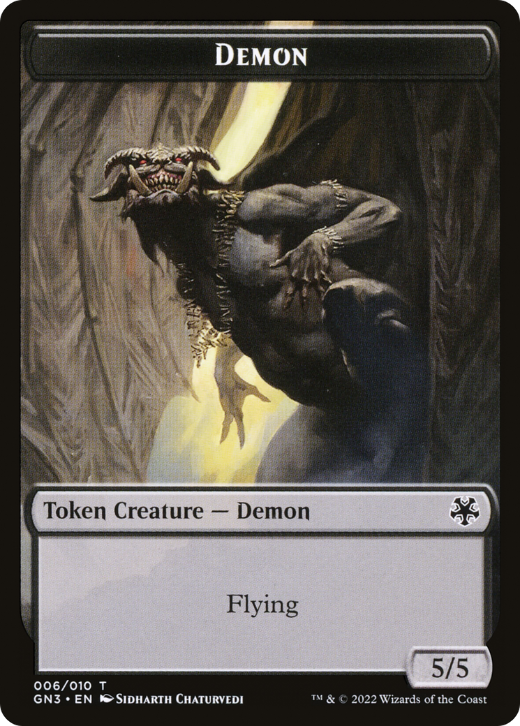 Demon (TGN3-006) - Game Night: Free-for-All Tokens - Premium MTG Single from Wizards of the Coast - Just $0! Shop now at Game Crave Tournament Store