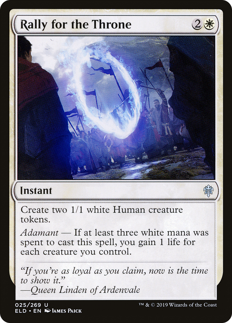 Rally for the Throne (ELD-025) - Throne of Eldraine Foil - Premium MTG Single from Wizards of the Coast - Just $0.08! Shop now at Game Crave Tournament Store
