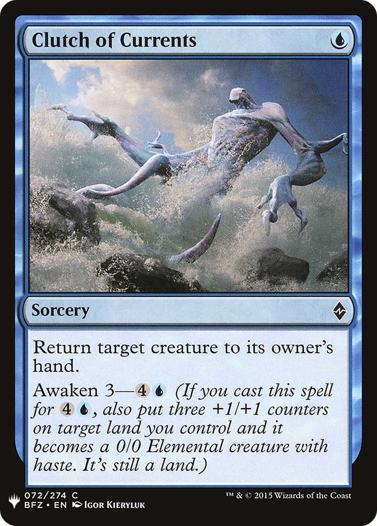 Clutch of Currents (MB1-325) - Mystery Booster - Premium MTG Single from Wizards of the Coast - Just $0.13! Shop now at Game Crave Tournament Store