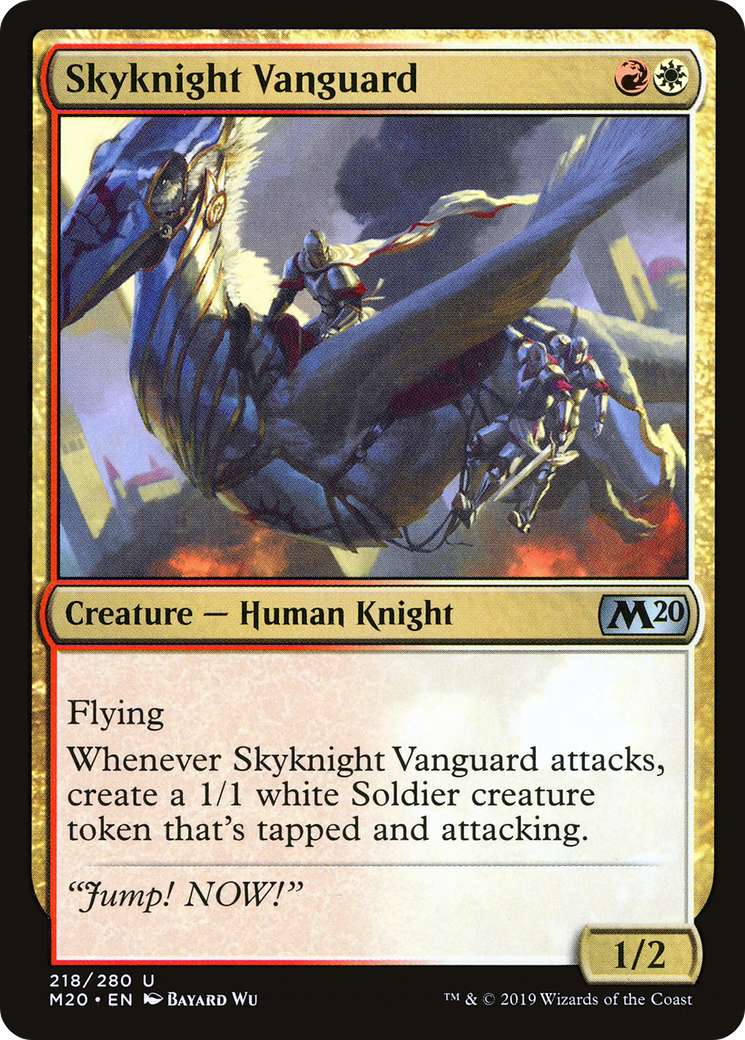 Skyknight Vanguard (M20-218) - Core Set 2020 - Premium MTG Single from Wizards of the Coast - Just $0.12! Shop now at Game Crave Tournament Store