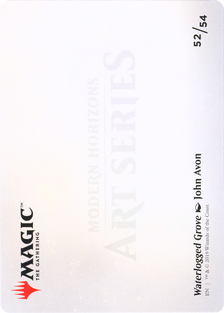 Waterlogged Grove // Waterlogged Grove (AMH1-052) - Modern Horizons Art Series (Borderless) - Premium MTG Single from Wizards of the Coast - Just $0! Shop now at Game Crave Tournament Store
