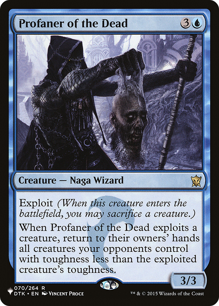 Profaner of the Dead (PLIST-592) - The List - Premium MTG Single from Wizards of the Coast - Just $0.08! Shop now at Game Crave Tournament Store