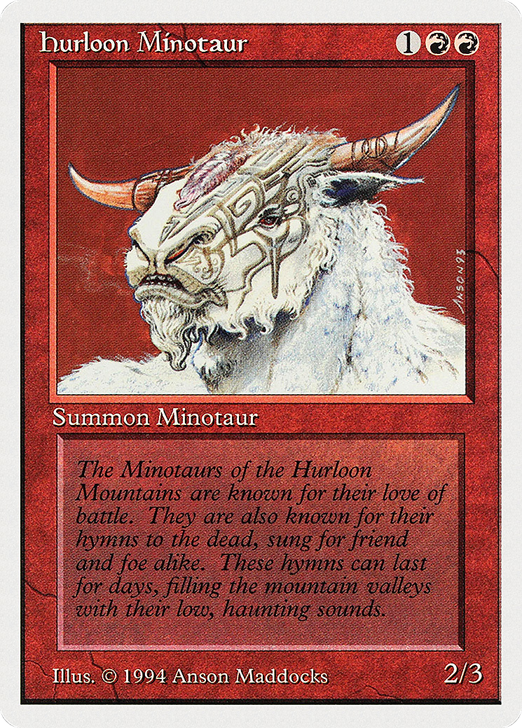 Hurloon Minotaur (SUM-159) - Summer Magic / Edgar - Premium MTG Single from Wizards of the Coast - Just $0! Shop now at Game Crave Tournament Store