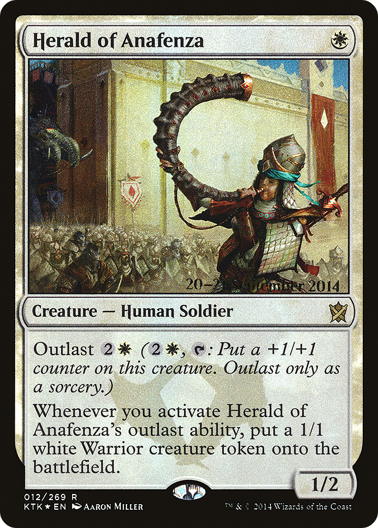 Herald of Anafenza (PKTK-12S) - Khans of Tarkir Promos Foil - Premium MTG Single from Wizards of the Coast - Just $0.58! Shop now at Game Crave Tournament Store