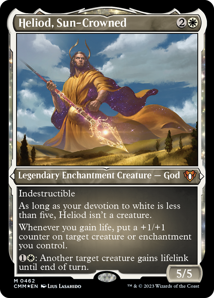 Heliod, Sun-Crowned (CMM-462) - Commander Masters: (nyxtouched) Etched Foil - Premium MTG Single from Wizards of the Coast - Just $11.92! Shop now at Game Crave Tournament Store