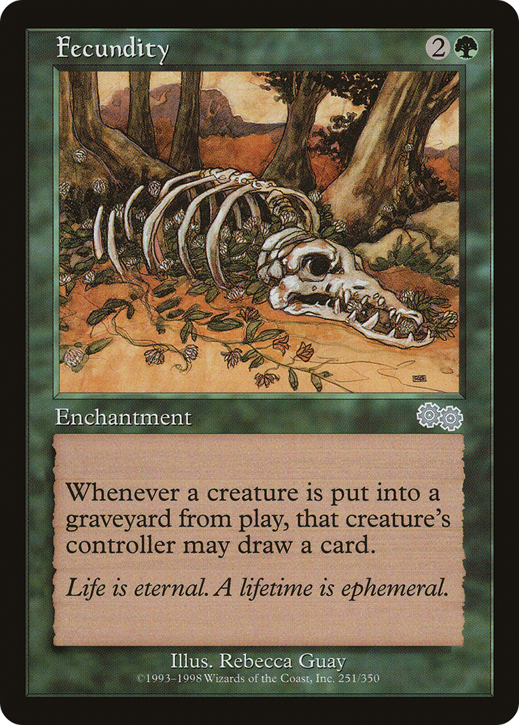 Fecundity (USG-251) - Urza's Saga - Premium MTG Single from Wizards of the Coast - Just $0.22! Shop now at Game Crave Tournament Store