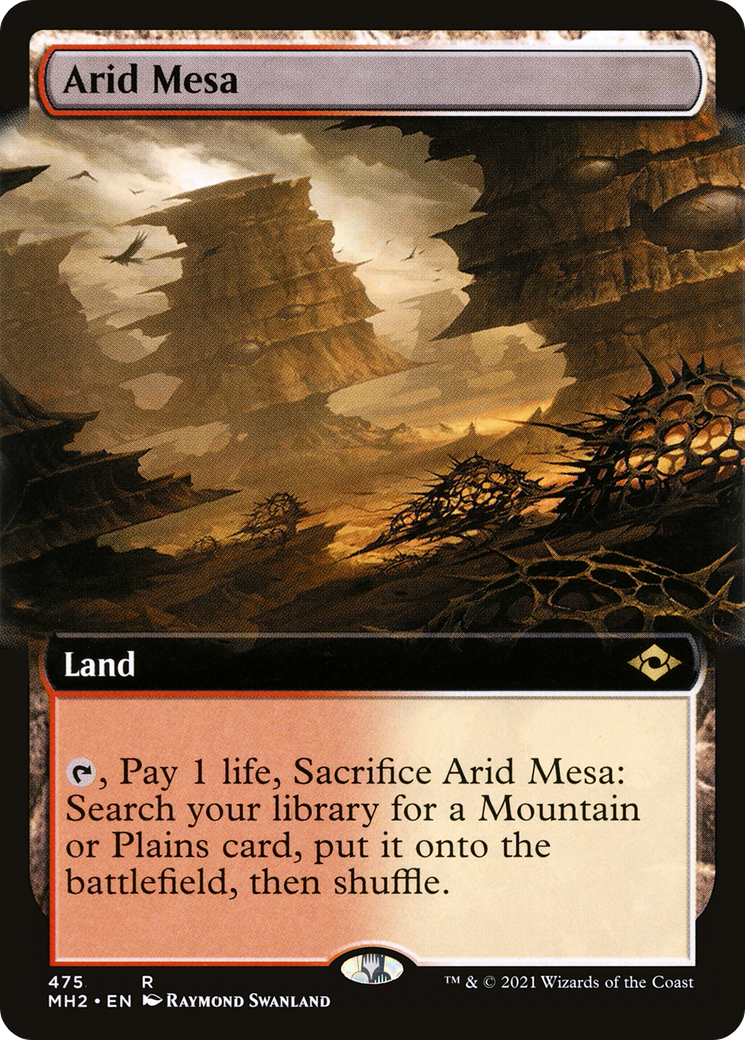 Arid Mesa (MH2-475) - Modern Horizons 2: (Extended Art) - Premium MTG Single from Wizards of the Coast - Just $6.40! Shop now at Game Crave Tournament Store