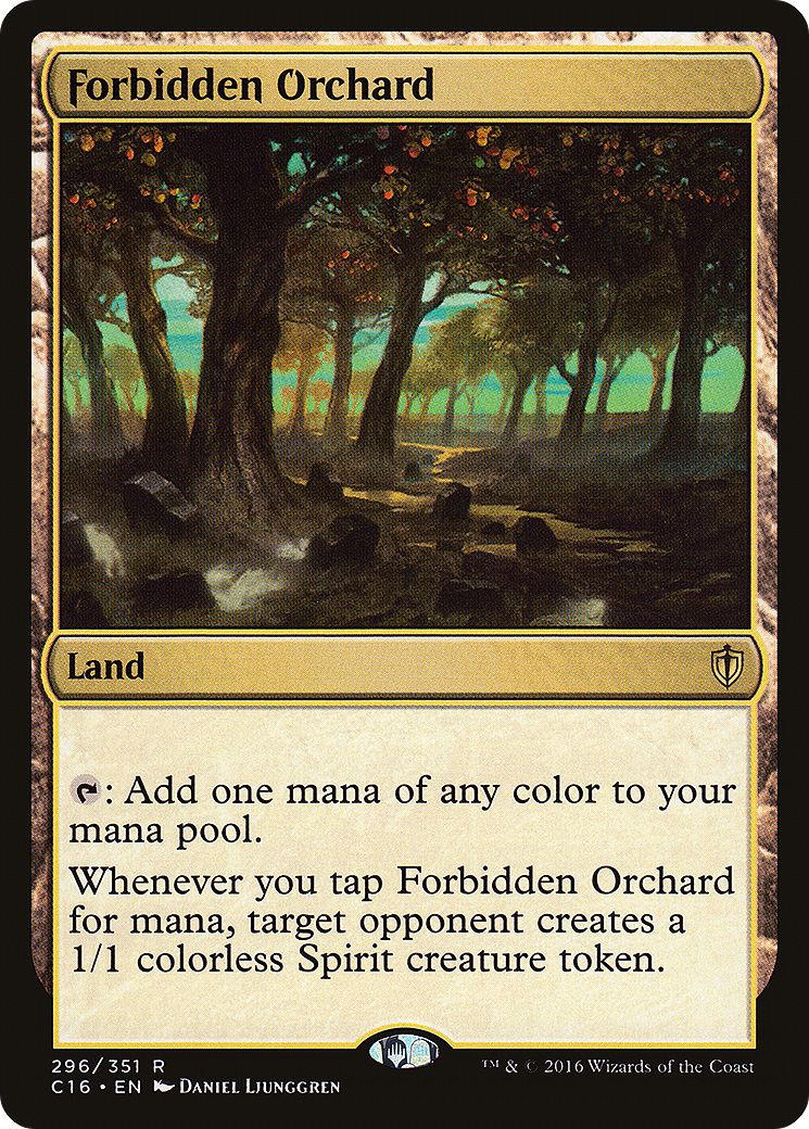 Forbidden Orchard (C16-296) - Commander 2016 - Premium MTG Single from Wizards of the Coast - Just $1.48! Shop now at Game Crave Tournament Store