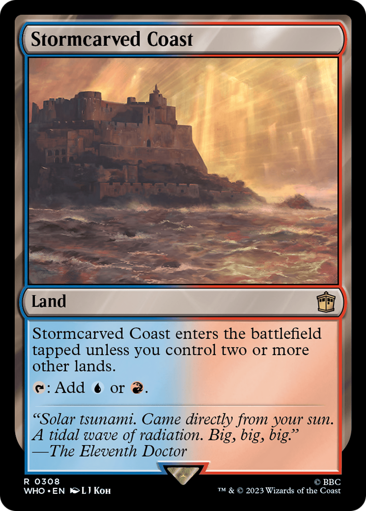 Stormcarved Coast (WHO-308) - Doctor Who - Premium MTG Single from Wizards of the Coast - Just $0.41! Shop now at Game Crave Tournament Store