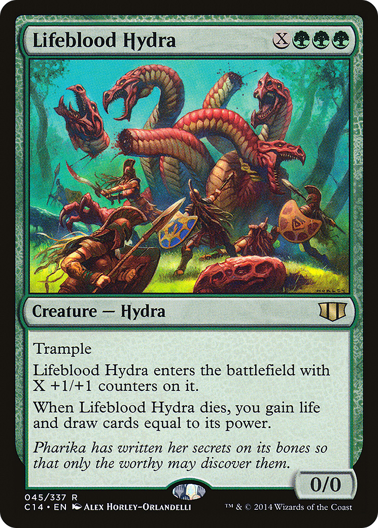 Lifeblood Hydra (C14-045) - Commander 2014 - Premium MTG Single from Wizards of the Coast - Just $0.65! Shop now at Game Crave Tournament Store