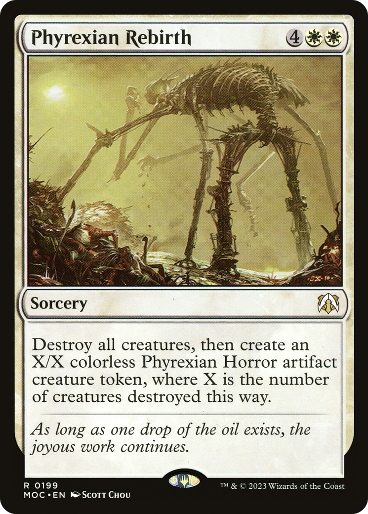 Phyrexian Rebirth (MOC-199) - March of the Machine Commander - Premium MTG Single from Wizards of the Coast - Just $0.08! Shop now at Game Crave Tournament Store