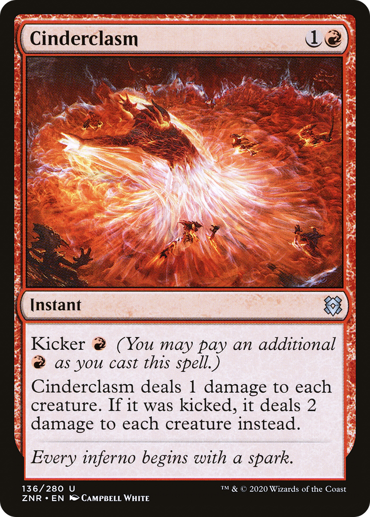 Cinderclasm (ZNR-136) - Zendikar Rising Foil - Premium MTG Single from Wizards of the Coast - Just $0.08! Shop now at Game Crave Tournament Store