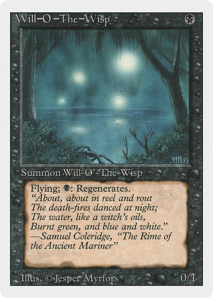 Will-o'-the-Wisp (3ED-137) - Revised Edition - Premium MTG Single from Wizards of the Coast - Just $1.07! Shop now at Game Crave Tournament Store