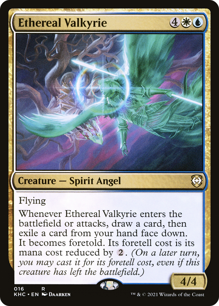 Ethereal Valkyrie (KHC-016) - Kaldheim Commander - Premium MTG Single from Wizards of the Coast - Just $0.09! Shop now at Game Crave Tournament Store