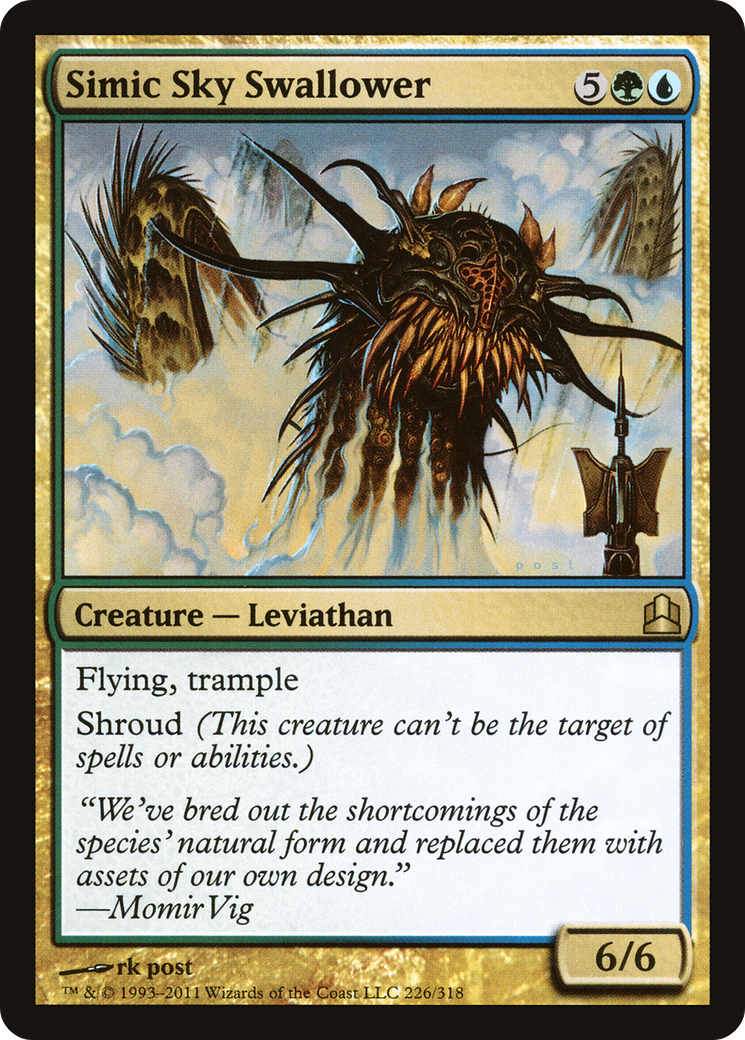 Simic Sky Swallower (CMD-226) - Commander 2011 - Premium MTG Single from Wizards of the Coast - Just $0.10! Shop now at Game Crave Tournament Store