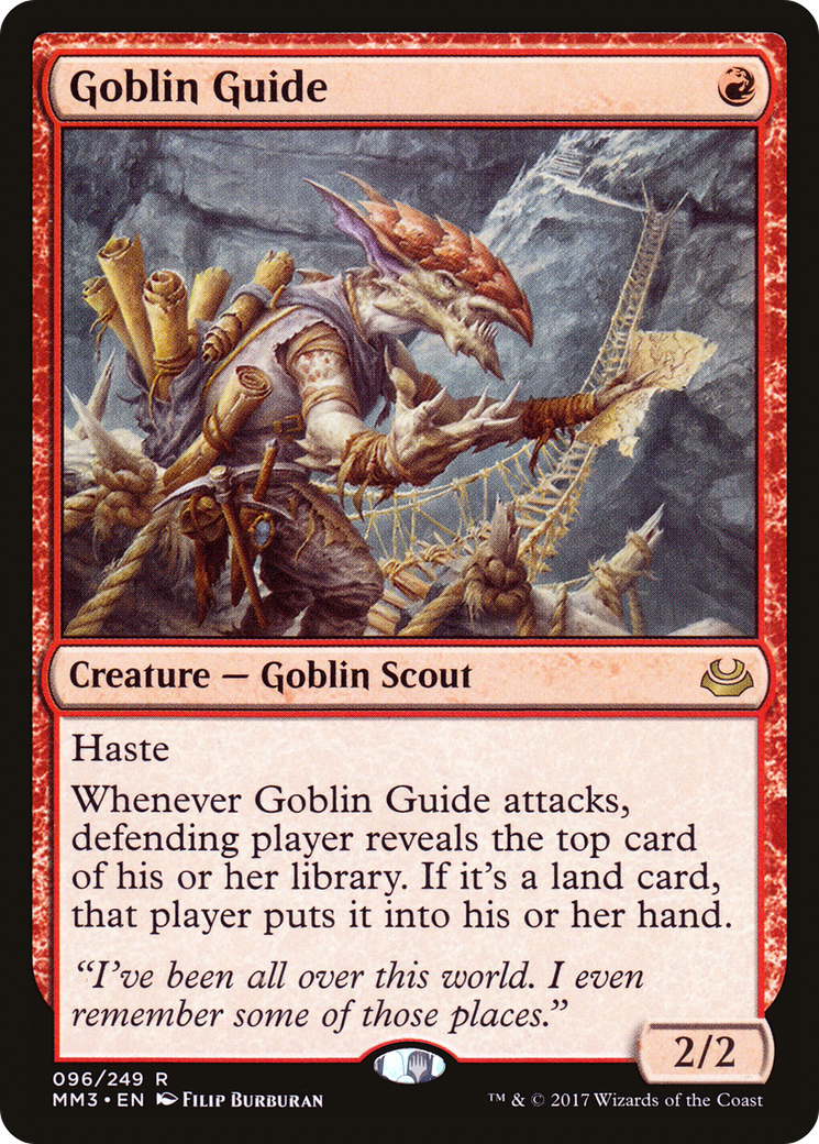 Goblin Guide (MM3-096) - Modern Masters 2017 - Premium MTG Single from Wizards of the Coast - Just $0.34! Shop now at Game Crave Tournament Store