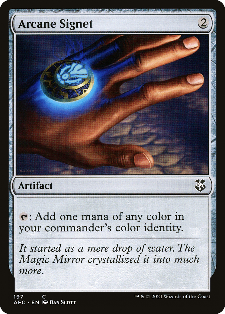 Arcane Signet (AFC-197) - Forgotten Realms Commander - Premium MTG Single from Wizards of the Coast - Just $0.40! Shop now at Game Crave Tournament Store