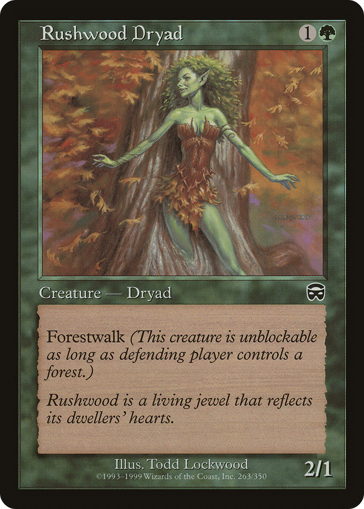 Rushwood Dryad (MMQ-263) - Mercadian Masques - Premium MTG Single from Wizards of the Coast - Just $0.08! Shop now at Game Crave Tournament Store