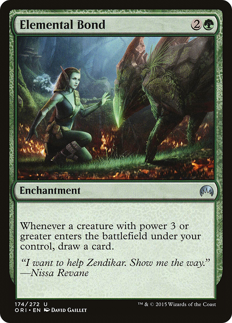 Elemental Bond (ORI-174) - Magic Origins - Premium MTG Single from Wizards of the Coast - Just $0.59! Shop now at Game Crave Tournament Store