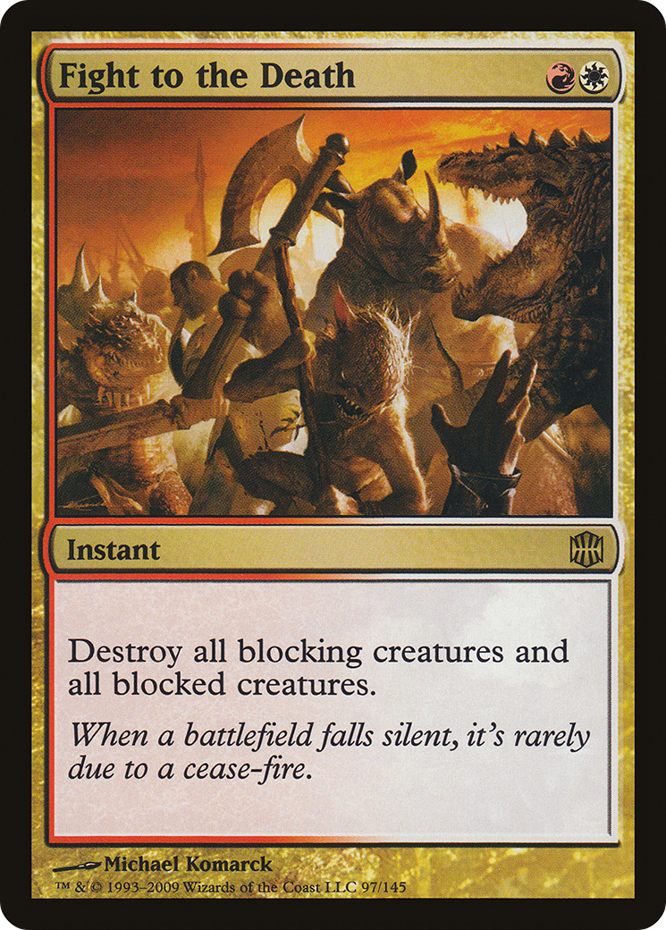 Fight to the Death (ARB-097) - Alara Reborn Foil - Premium MTG Single from Wizards of the Coast - Just $1.22! Shop now at Game Crave Tournament Store