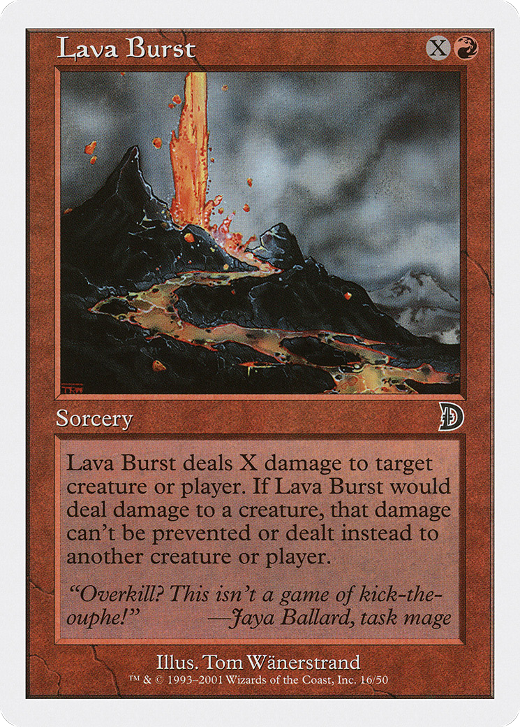Lava Burst (DKM-016) - Deckmasters - Premium MTG Single from Wizards of the Coast - Just $0.25! Shop now at Game Crave Tournament Store