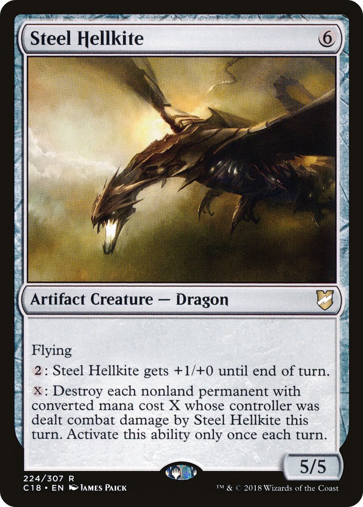 Steel Hellkite (C18-224) - Commander 2018 - Premium MTG Single from Wizards of the Coast - Just $0.08! Shop now at Game Crave Tournament Store