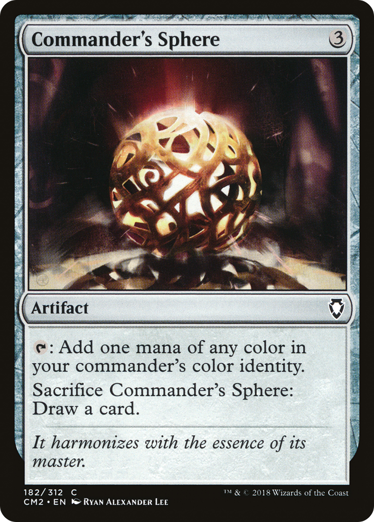 Commander's Sphere (CM2-182) - Commander Anthology Volume II - Premium MTG Single from Wizards of the Coast - Just $0.08! Shop now at Game Crave Tournament Store