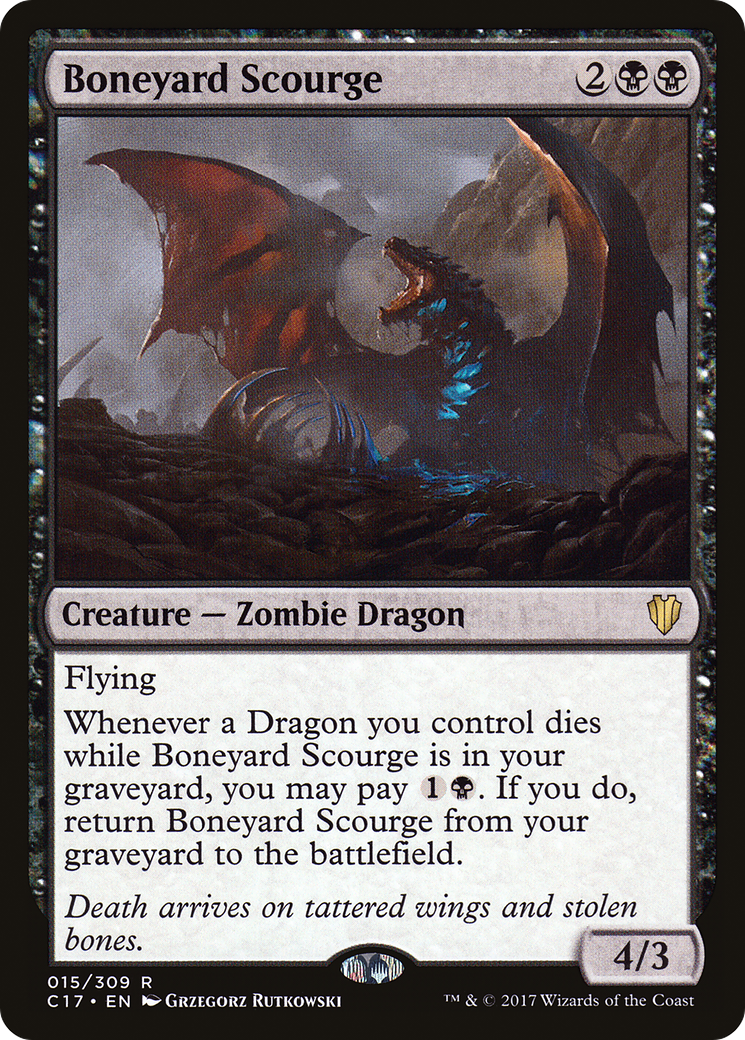 Boneyard Scourge (C17-015) - Commander 2017 - Premium MTG Single from Wizards of the Coast - Just $1.31! Shop now at Game Crave Tournament Store