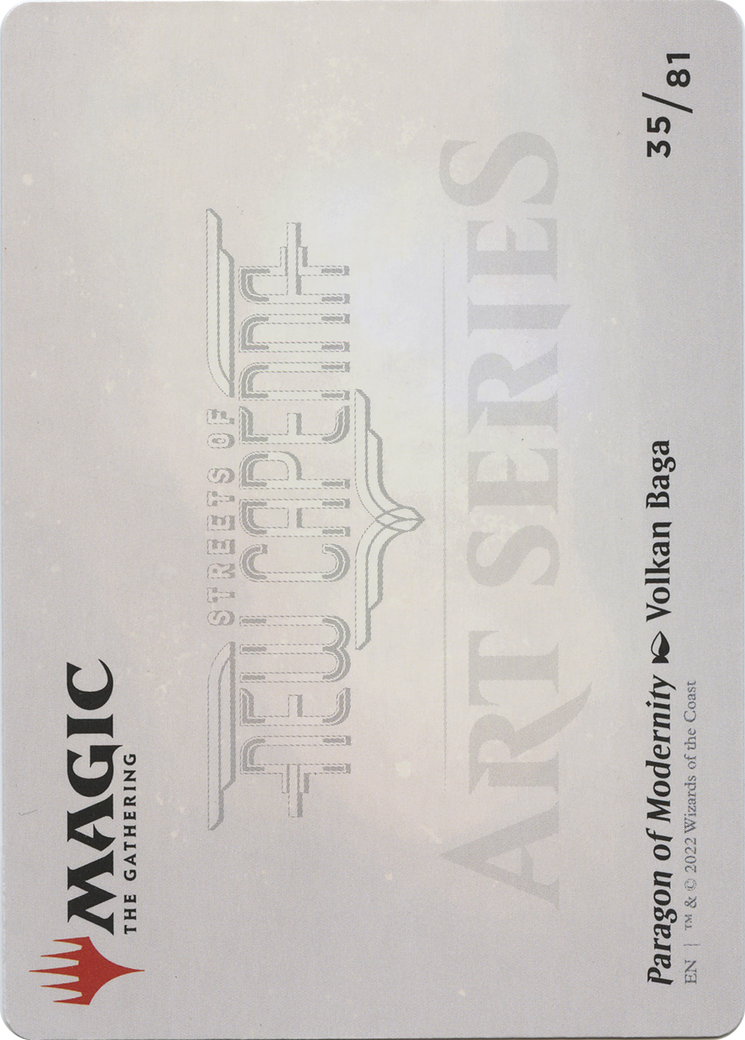 Paragon of Modernity // Paragon of Modernity (ASNC-035) - New Capenna Art Series (Borderless) Foil - Premium MTG Single from Wizards of the Coast - Just $0! Shop now at Game Crave Tournament Store