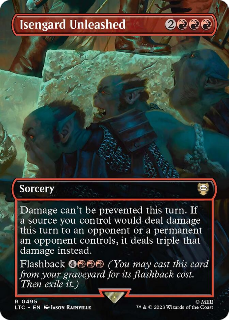 Isengard Unleashed (LTC-495) - Tales of Middle-earth Commander (Borderless) - Premium MTG Single from Wizards of the Coast - Just $0.26! Shop now at Game Crave Tournament Store