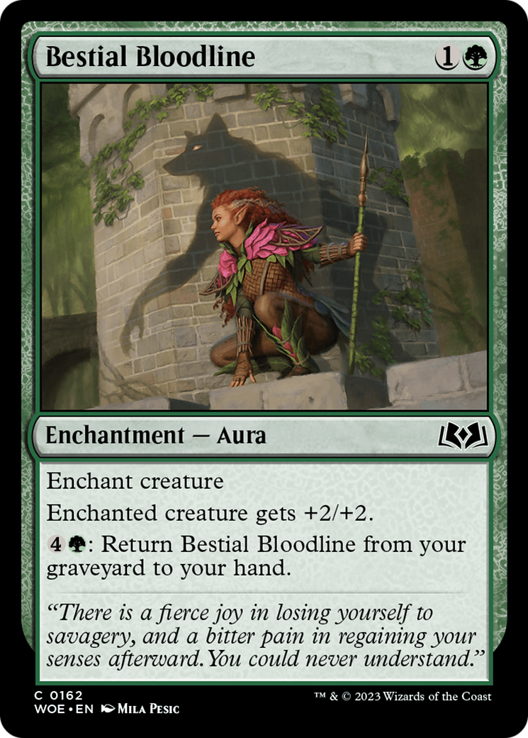 Bestial Bloodline (WOE-162) - Wilds of Eldraine - Premium MTG Single from Wizards of the Coast - Just $0.08! Shop now at Game Crave Tournament Store