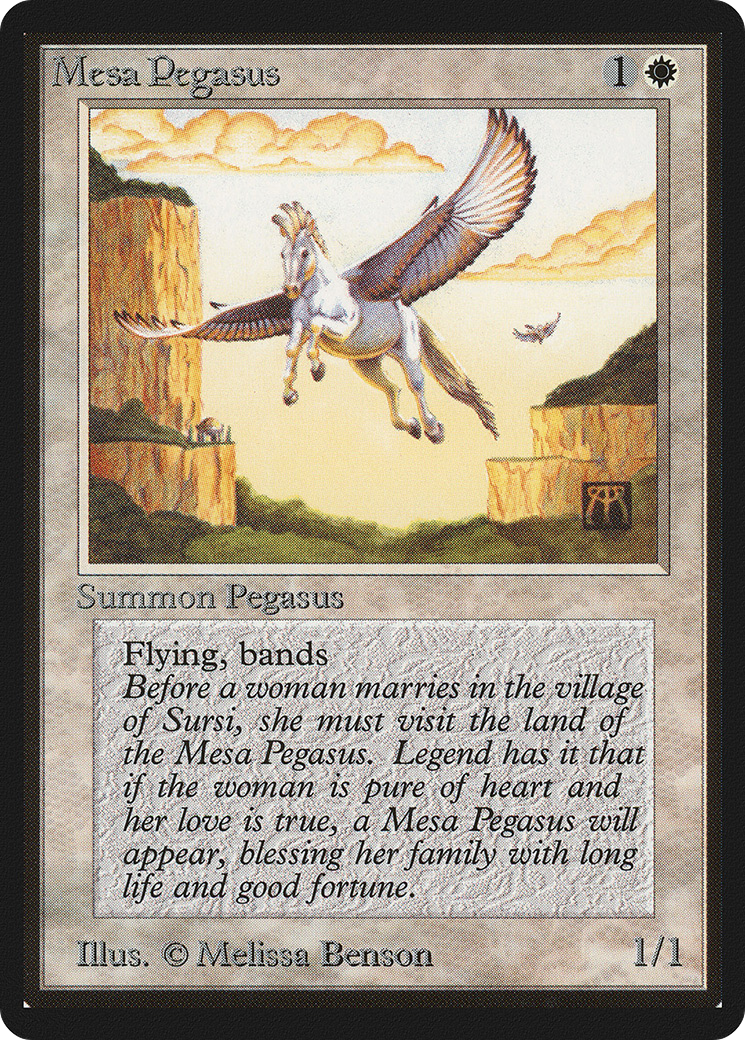Mesa Pegasus (LEB-029) - Limited Edition Beta - Premium MTG Single from Wizards of the Coast - Just $5.18! Shop now at Game Crave Tournament Store