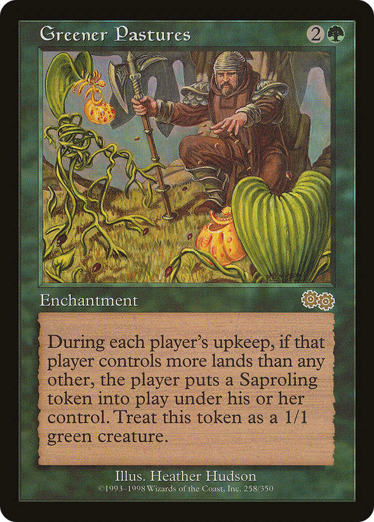 Greener Pastures (USG-258) - Urza's Saga - Premium MTG Single from Wizards of the Coast - Just $0.11! Shop now at Game Crave Tournament Store