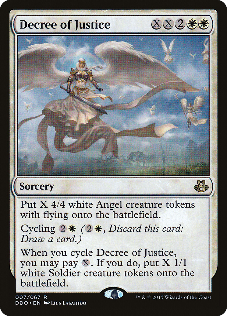 Decree of Justice (DDO-007) - Duel Decks: Elspeth vs. Kiora - Premium MTG Single from Wizards of the Coast - Just $0.08! Shop now at Game Crave Tournament Store