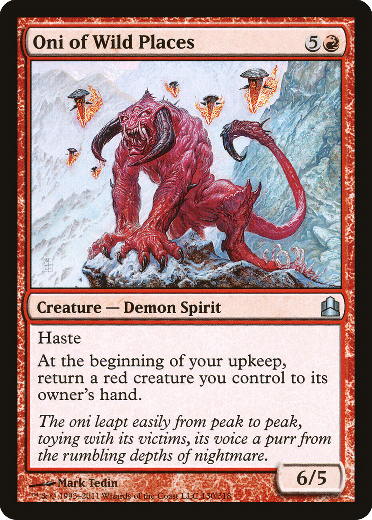 Oni of Wild Places (CMD-130) - Commander 2011 - Premium MTG Single from Wizards of the Coast - Just $0.08! Shop now at Game Crave Tournament Store