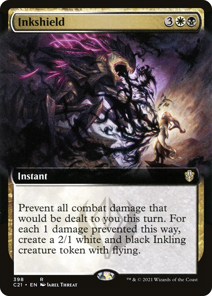 Inkshield (C21-398) - Commander 2021: (Extended Art) - Premium MTG Single from Wizards of the Coast - Just $2.62! Shop now at Game Crave Tournament Store