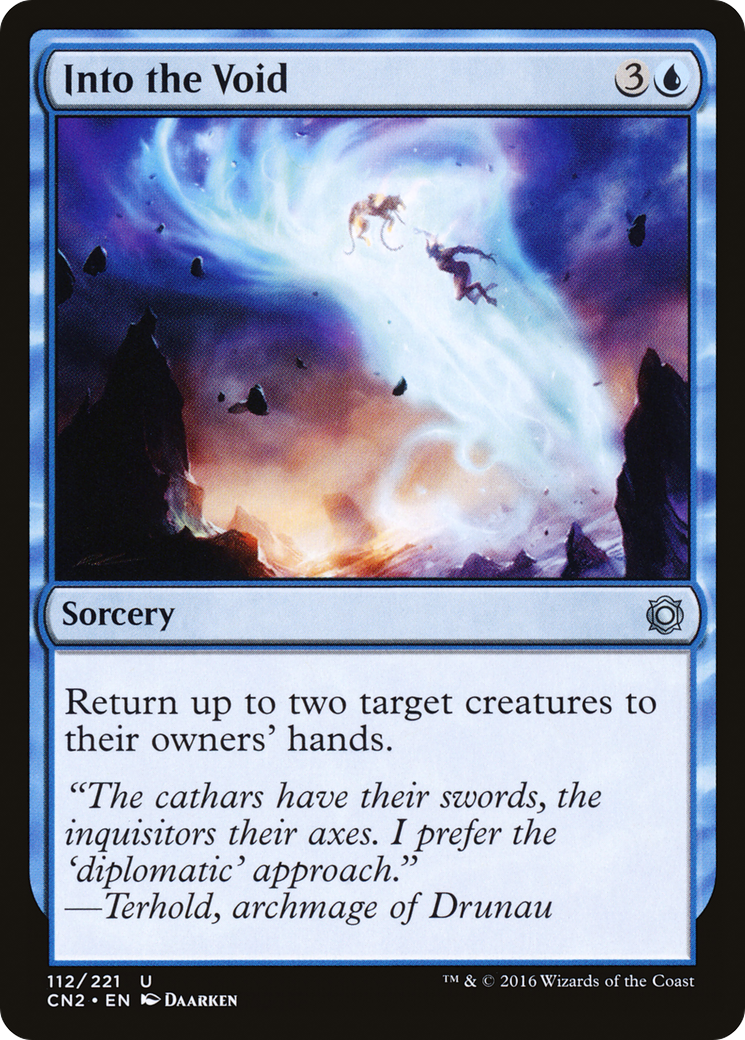 Into the Void (CN2-112) - Conspiracy: Take the Crown Foil - Premium MTG Single from Wizards of the Coast - Just $0.08! Shop now at Game Crave Tournament Store