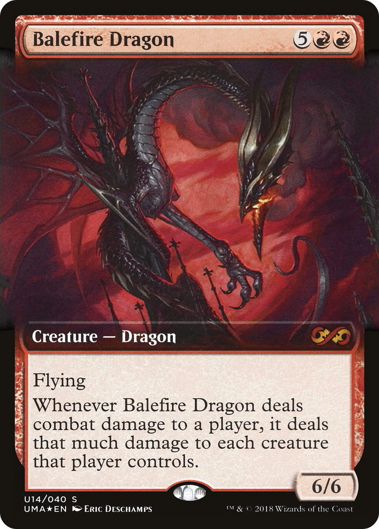Balefire Dragon (PUMA-U14) - Ultimate Box Topper: (Extended Art) Foil - Premium MTG Single from Wizards of the Coast - Just $23.87! Shop now at Game Crave Tournament Store