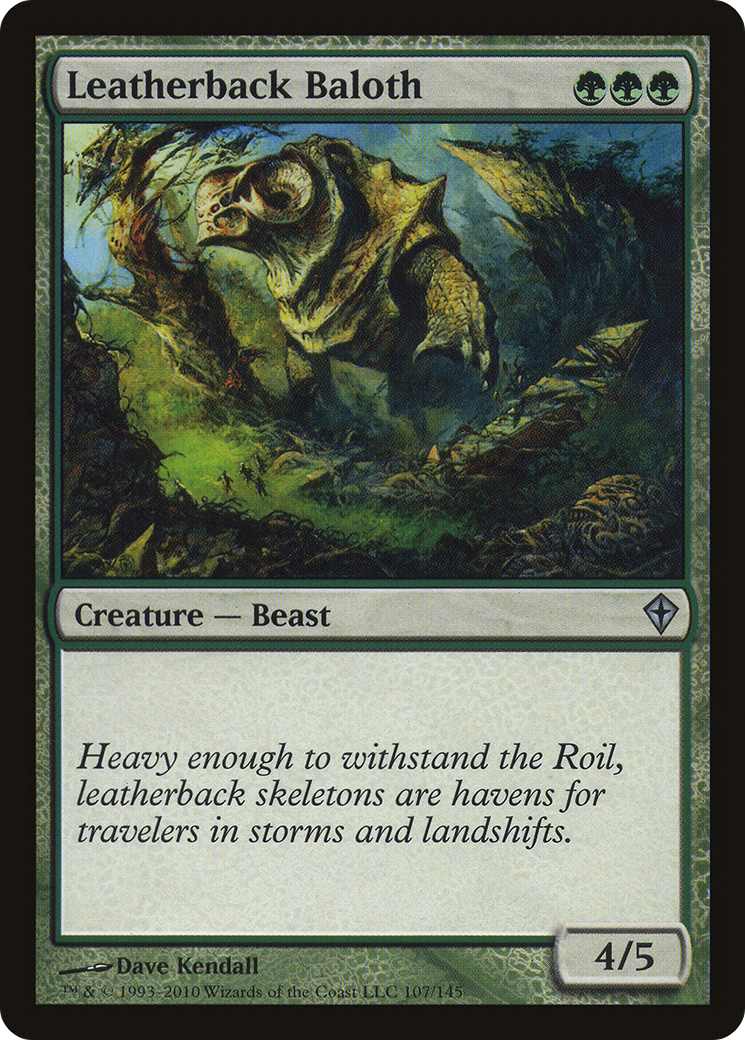 Leatherback Baloth (WWK-107) - Worldwake Foil - Premium MTG Single from Wizards of the Coast - Just $2.78! Shop now at Game Crave Tournament Store