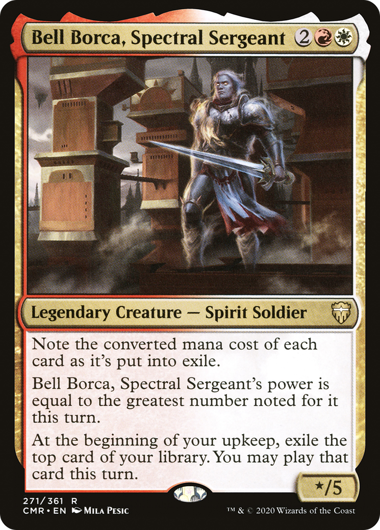Bell Borca, Spectral Sergeant (CMR-271) - Commander Legends Foil - Premium MTG Single from Wizards of the Coast - Just $0.08! Shop now at Game Crave Tournament Store