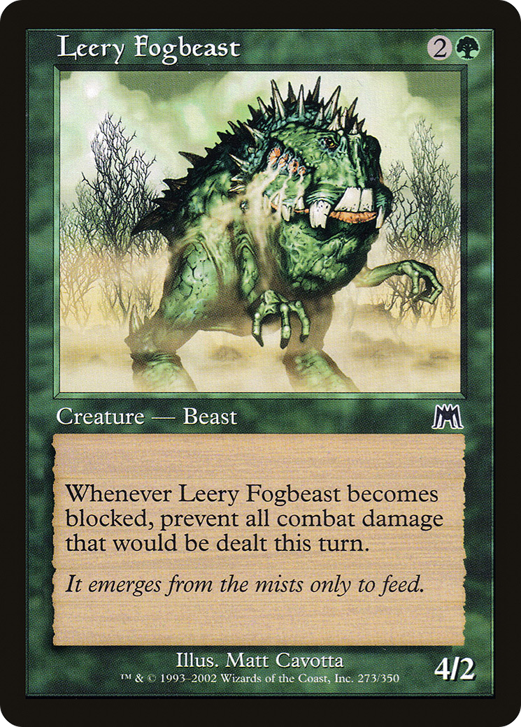 Leery Fogbeast (ONS-273) - Onslaught Foil - Premium MTG Single from Wizards of the Coast - Just $0.15! Shop now at Game Crave Tournament Store