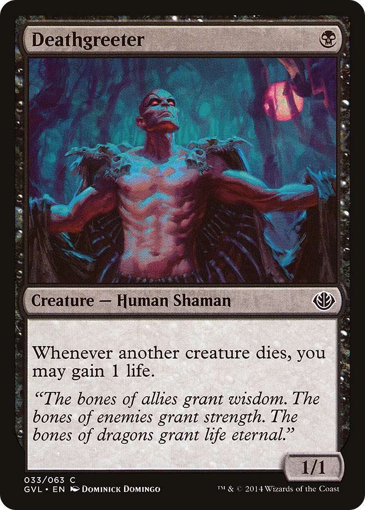 Deathgreeter (GVL-033) - Duel Decks Anthology: Garruk vs. Liliana - Premium MTG Single from Wizards of the Coast - Just $1.08! Shop now at Game Crave Tournament Store