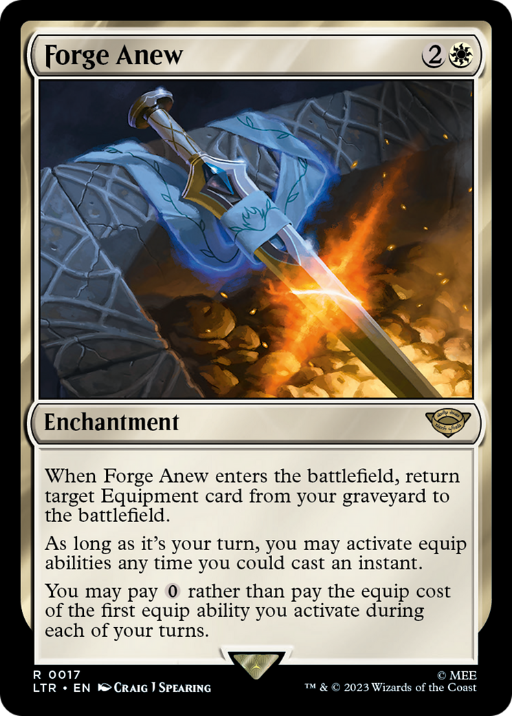 Forge Anew (LTR-017) - The Lord of the Rings: Tales of Middle-earth - Premium MTG Single from Wizards of the Coast - Just $0.94! Shop now at Game Crave Tournament Store