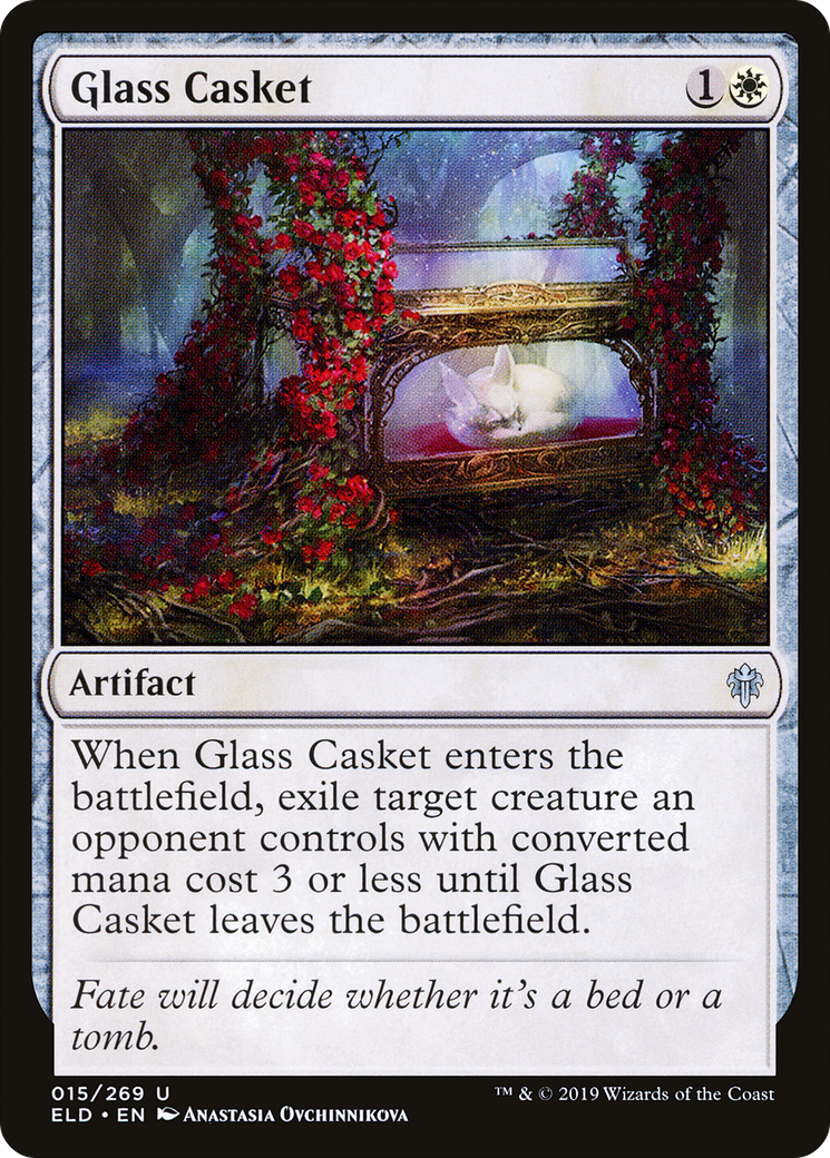 Glass Casket (ELD-015) - Throne of Eldraine Foil - Premium MTG Single from Wizards of the Coast - Just $0.08! Shop now at Game Crave Tournament Store