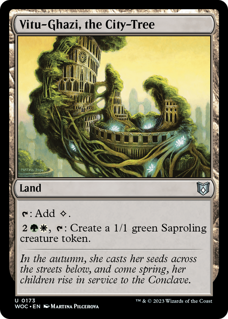 Vitu-Ghazi, the City-Tree (WOC-173) - Wilds of Eldraine Commander - Premium MTG Single from Wizards of the Coast - Just $0.08! Shop now at Game Crave Tournament Store